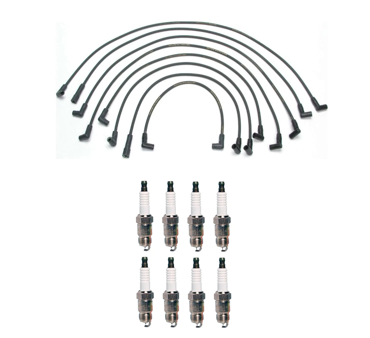 Denso 8mm Wire Set & 8 Iridium TT Spark Plugs Kit for Chevy GMC V8 (0–0)