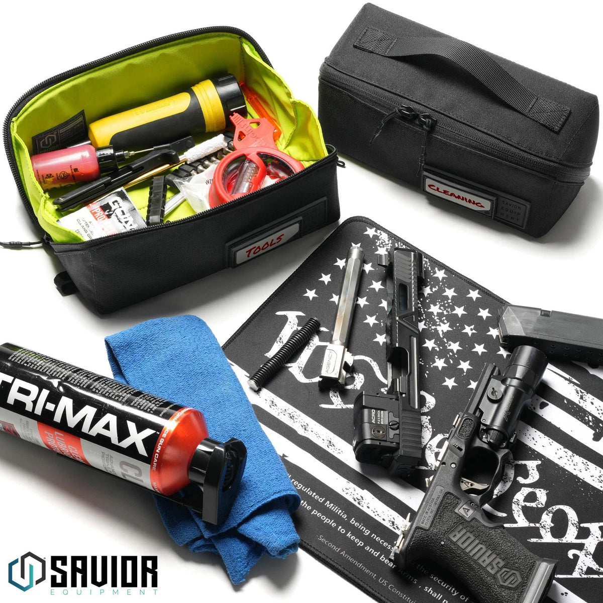Utility Pouch for Ammo Storage Organizer (Black/Green)