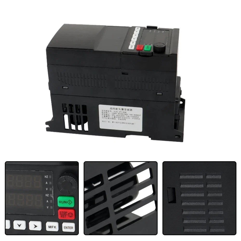 2HP Variable Frequency Drive 1.5kW AC 220V (1-3 Phase)