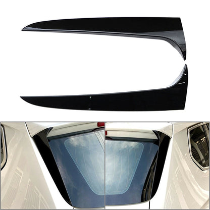 1 Pair Glossy Black Rear Window Spoiler Side Wing Trim for BMW X3 (2011–2017)