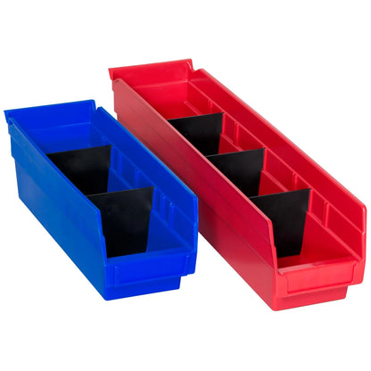 Plastic Width Dividers for Akro-Mils 4" Tall Shelf Bins (Models 30120, 3012)