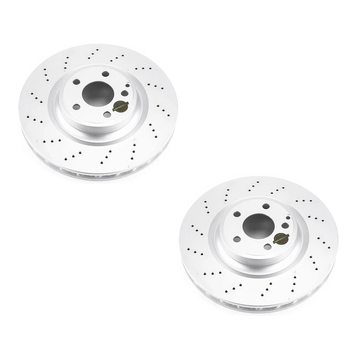 Set of 2 Powerstop Brake Discs for Mercedes-Benz SLC300 (2012–2020)
