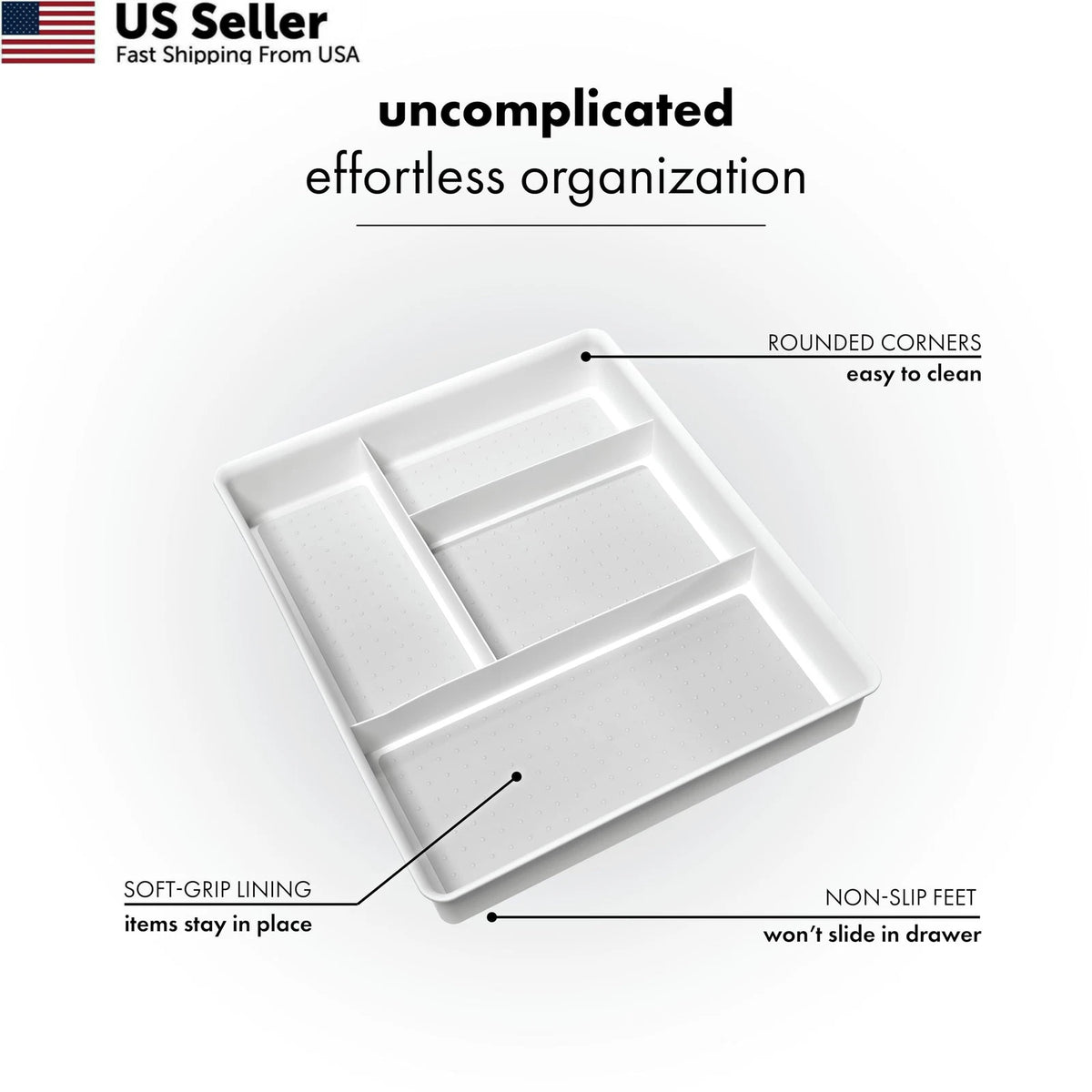 4 Compartment Drawer Organizer for Multi (No Specific Years)