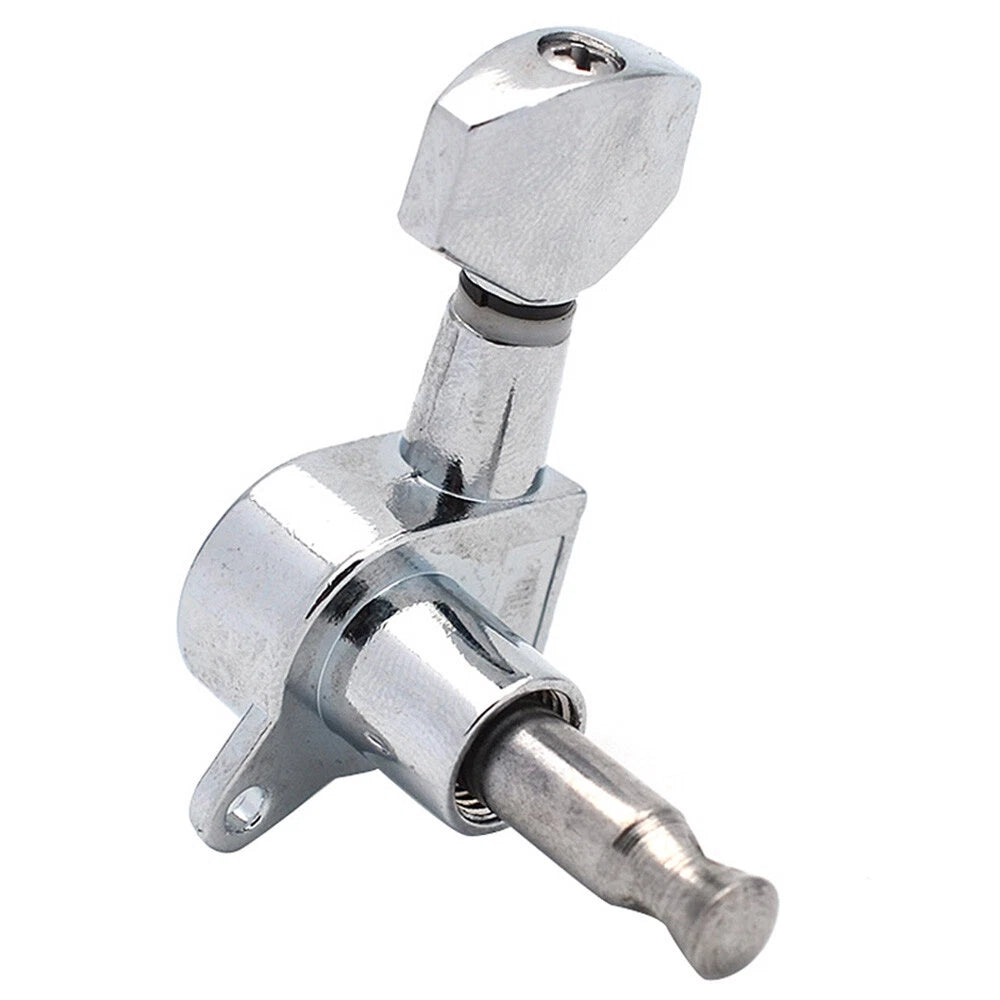 Set of 4 Acoustic Guitar Tuning Pegs Machine Heads Silver