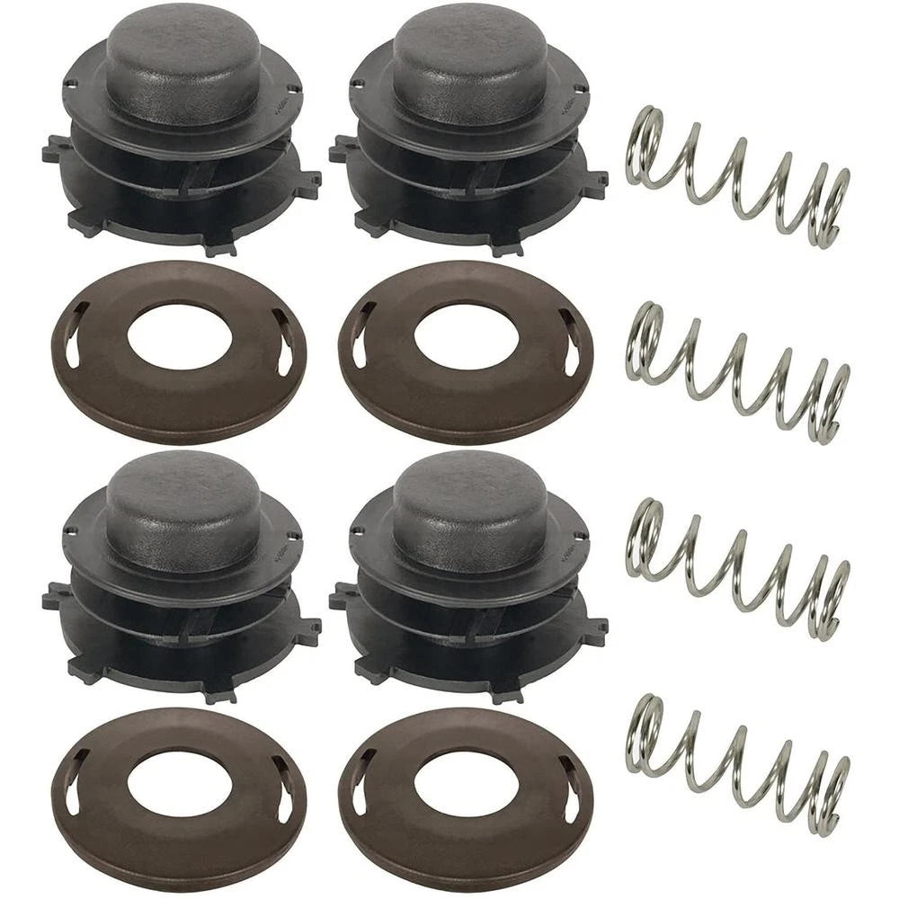 Set of 4 Trimmer Head Spool, Cover & Spring for Stihl