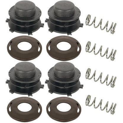 Set of 4 Trimmer Head Spool, Cover & Spring for Stihl