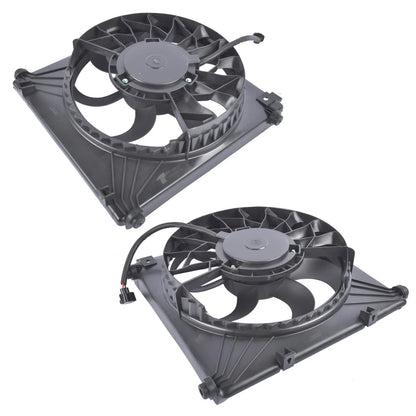 2X Engine Radiator Cooling Fan Assembly for Tesla Model S (2012–2020) - 6007614-00-D, 6008358-00-D, 6007352-00-F