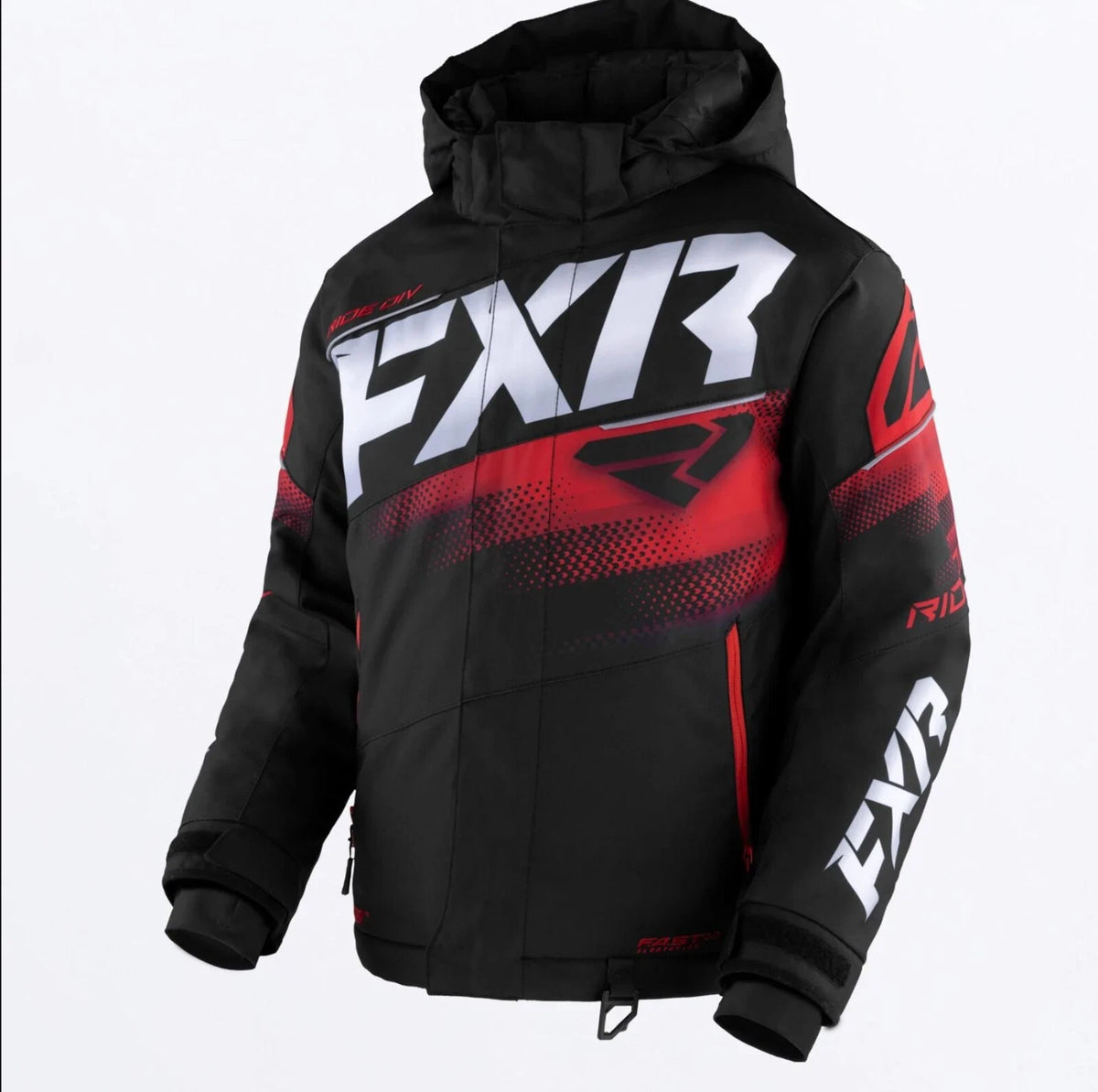 FXR Youth Kids Boost Snowmobile Jacket Red (Clearance)
