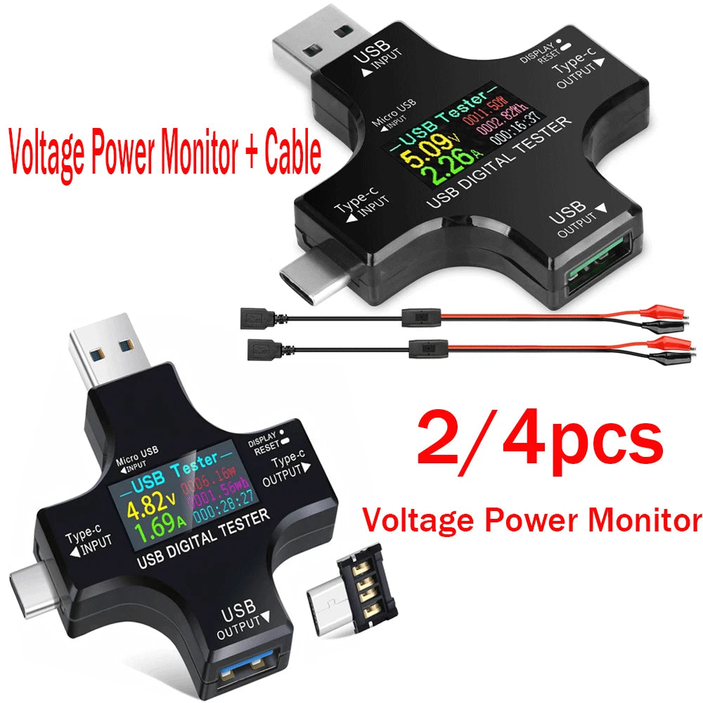 TypeC USB Digital Meter Tester for Universal Use (2010–2023)