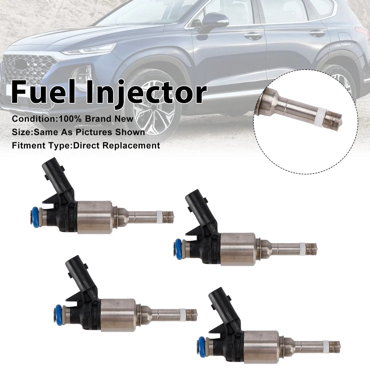 4Pcs Fuel Injector for Kia Optima Sorento (2016–2020) 35310-2GGA1