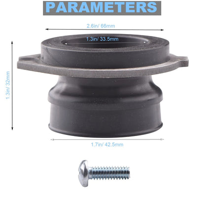 2 Pack Flex Coupler for Garbage Disposal (0.5 inches)
