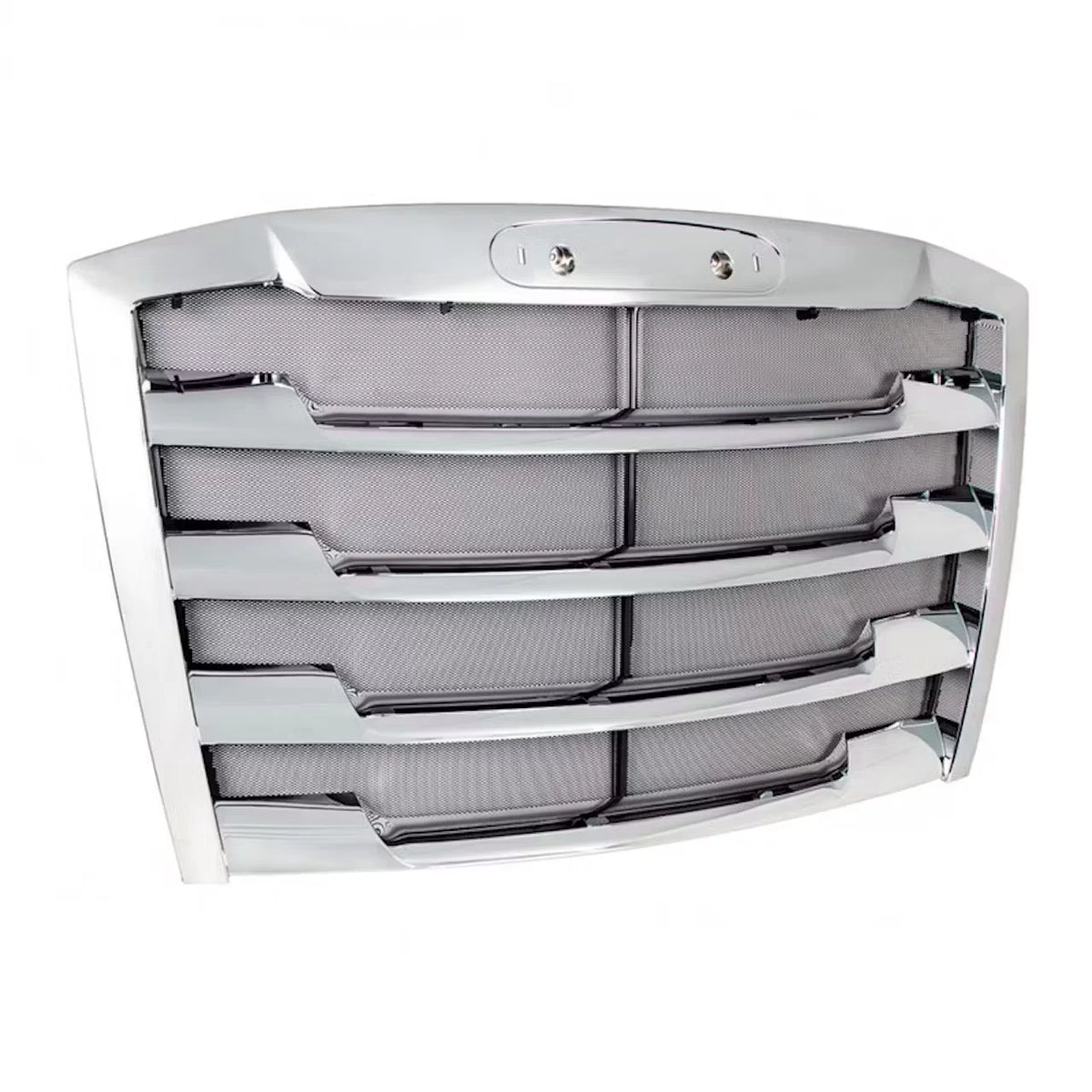 Chrome Hood Grille with Bug Screen for Freightliner Cascadia (2018–Present) - AGO-NCBLK