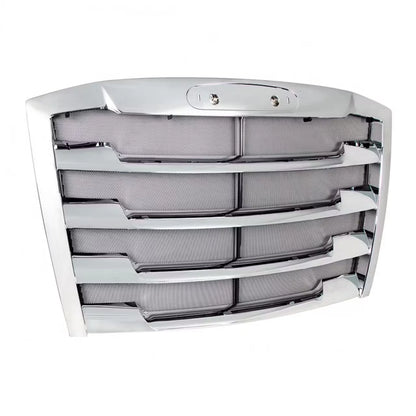 Chrome Hood Grille with Bug Screen for Freightliner Cascadia (2018–Present) - AGO-NCBLK