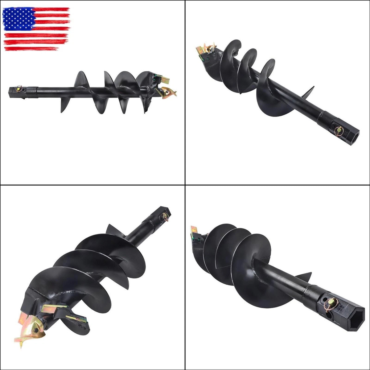 12" x 48" Auger Bit for Skid Steer Post Hole Digger Attachment