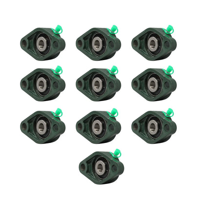 10PCS UCFL201-8 Pillow Block Bearing 1/2" Hole 2-Bolt for