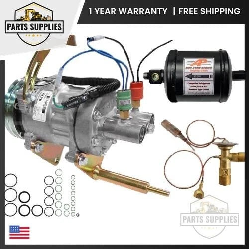 Air Conditioning Conversion Kit for John Deere A6 TO OE Sanden