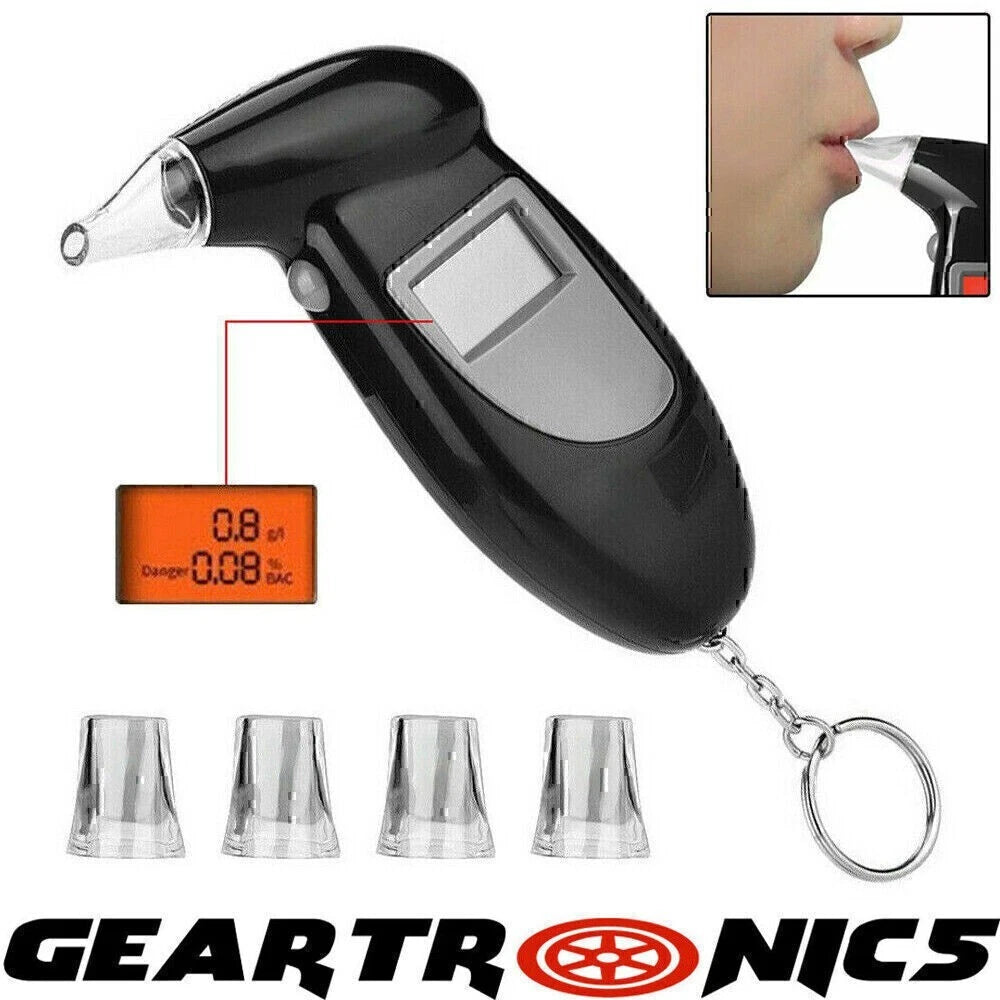 Digital LCD Police Breathalyzer Test Alcohol Analyzer