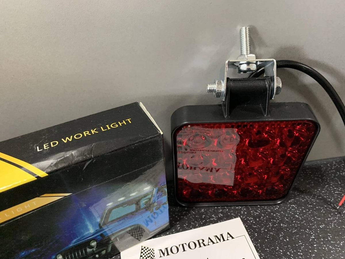 Extra Bright LED Rear Red Fog Light for Car/Van/Trailer (Slimsred)