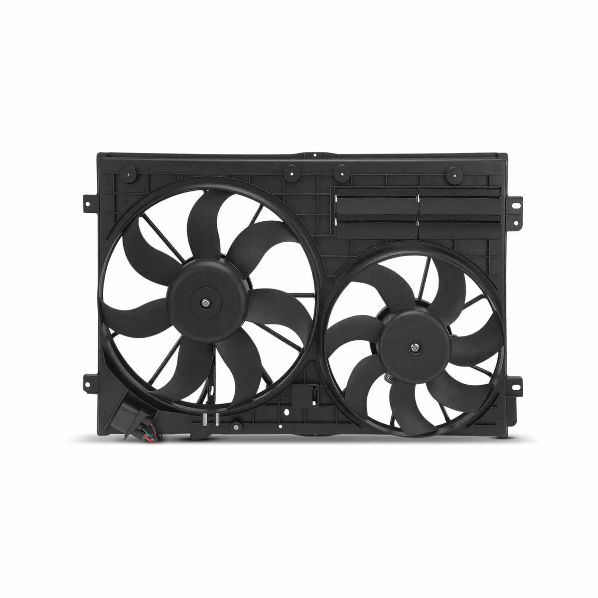 Dual Cooling Fan Assembly for VW Jetta (2005–2009) 1K0121205AB, 1K0121207AD, 1K0121205J, 1K0959455BC, 1K0959455CS, 1K0959455EA