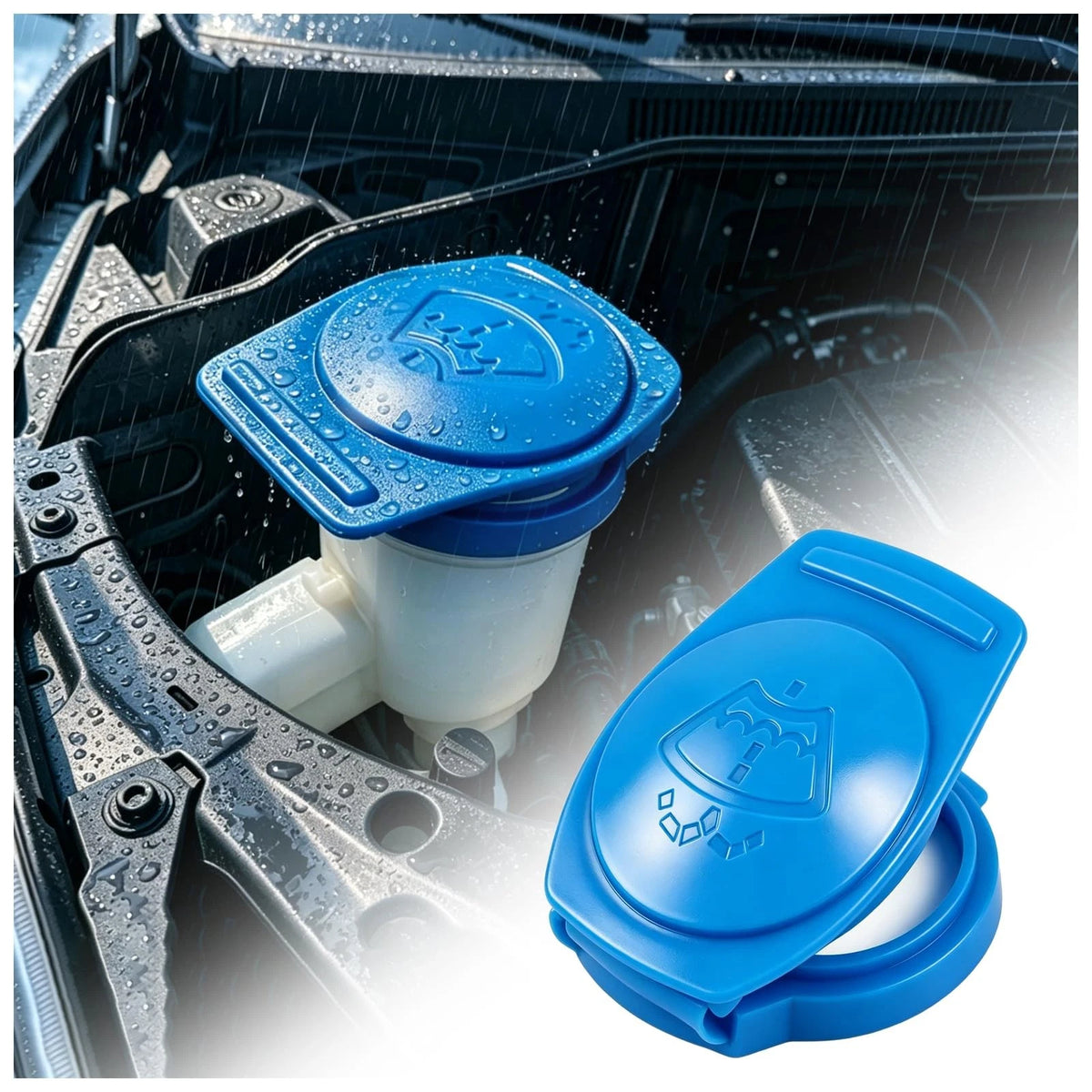 Washer Fluid Cap for Windshield Wiper (2.91x2.20x0.70 inch)