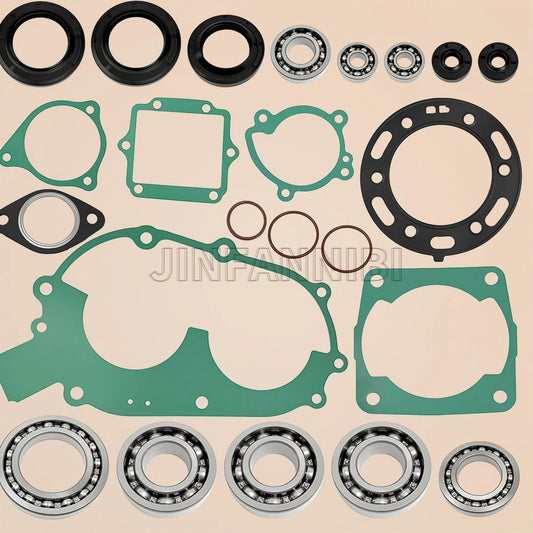 Engine Bearing Seals Rebuild Kit W/Gasket for Polaris Sportsman/Scrambler (400)
