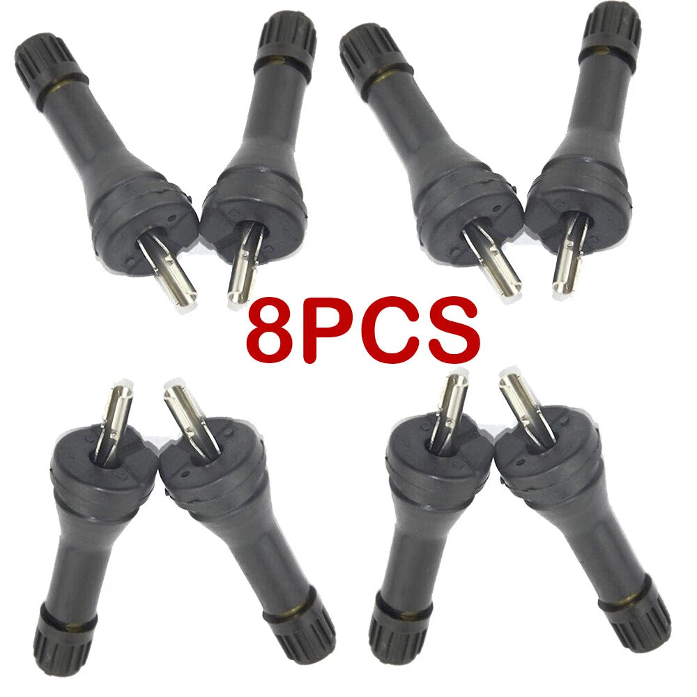 Set of 8 Rubber TPMS Monitoring Sensor Tire Valve Stems for Cadillac