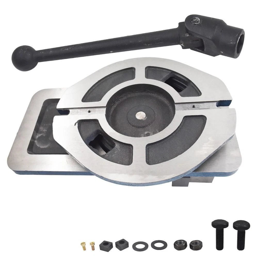 6 Inch Milling Machine Lockdown Vise Base with 360° Swiveling Base
