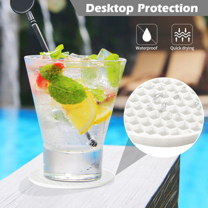 Silicone Coasters Set of 8 for Drinks, Beer & Coffee