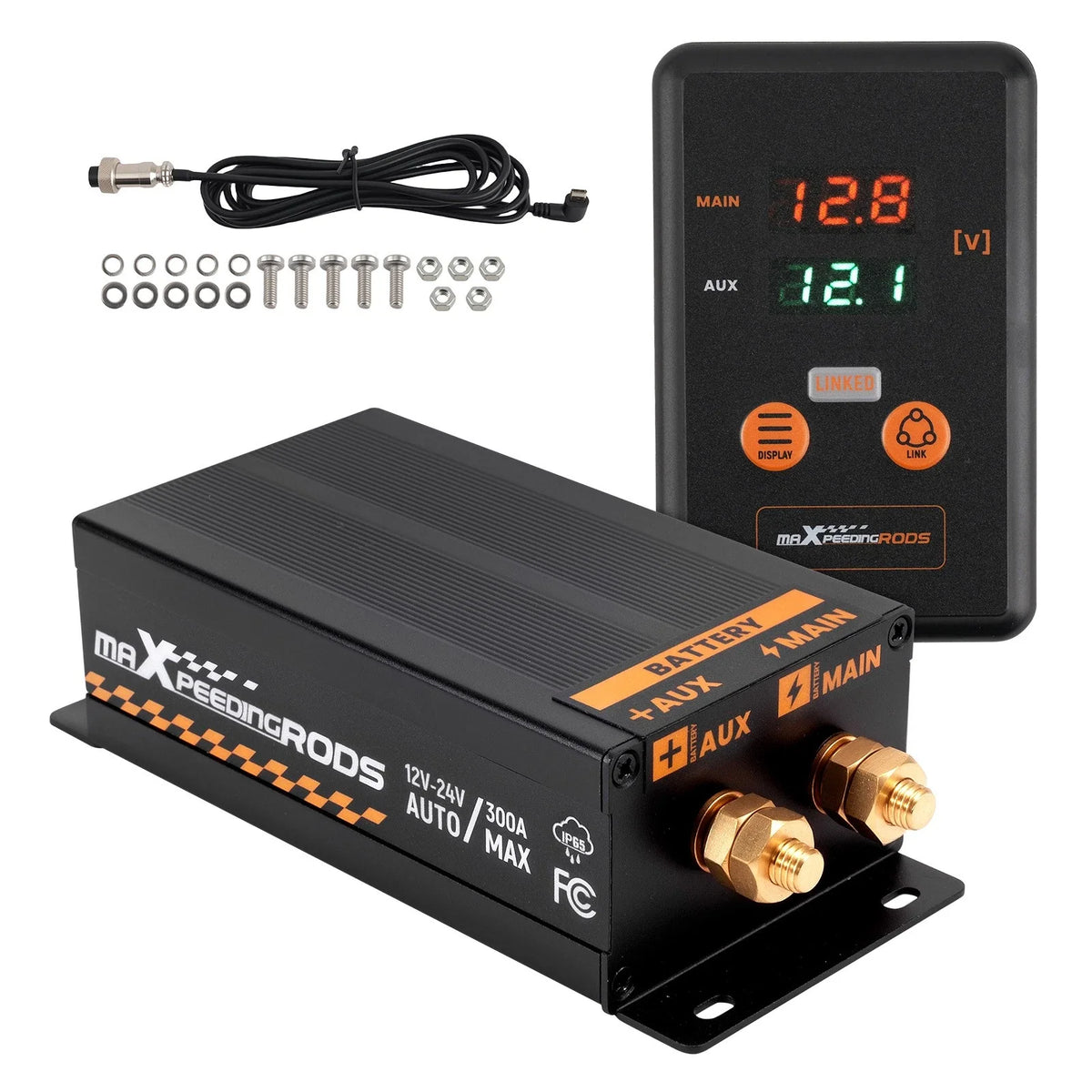 Dual Battery Smart Isolator 300A for Universal Vehicle Marine