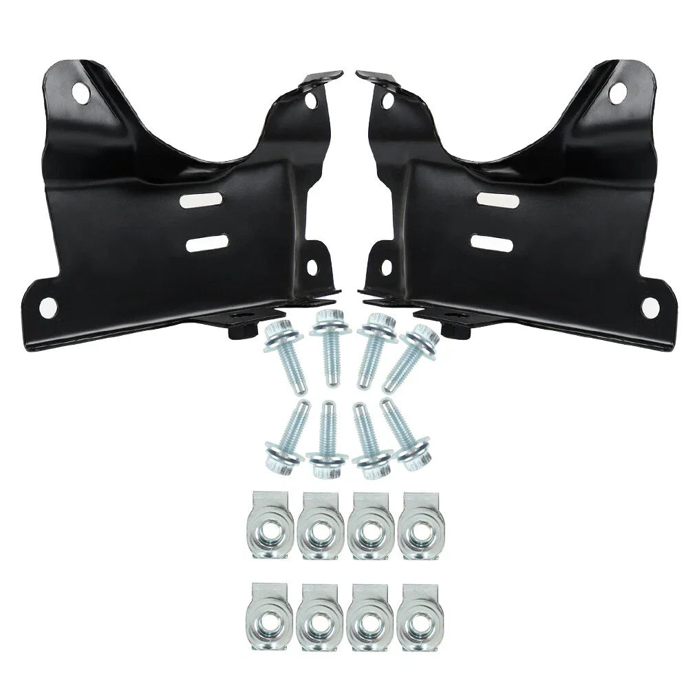 2X Front Bumper Outer Bracket for Chevy Silverado 2500HD 3500HD (2007–2010)