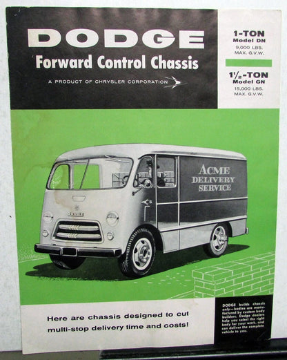 Fwd Control Chassis for Dodge Truck 1 Ton & 1.5 Ton (1956)