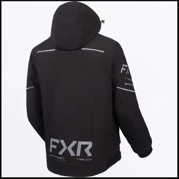 Mens FXR Black Backshift 2 in 1 Snowmobile Jacket 3X 4X 5X
