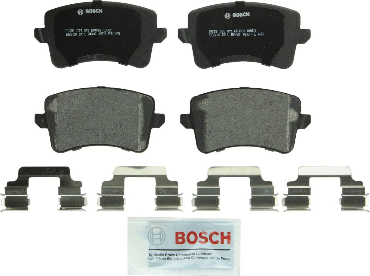 Bosch Rear QuietCast Brake Pads w/ Hardware for