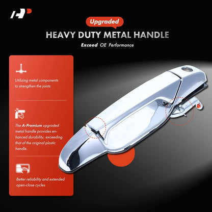 Front RH Metal Door Handle for Silverado 1500 (2007–2013) 15915108-ACHMT, 80590