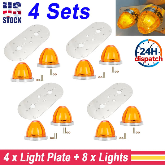 Interior Above Door Dome Light Plate for Peterbilt 359/379/389