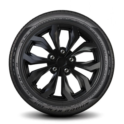 Set of 4 Universal 15" Gunmetal Gray ABS Hubcap Wheel Covers