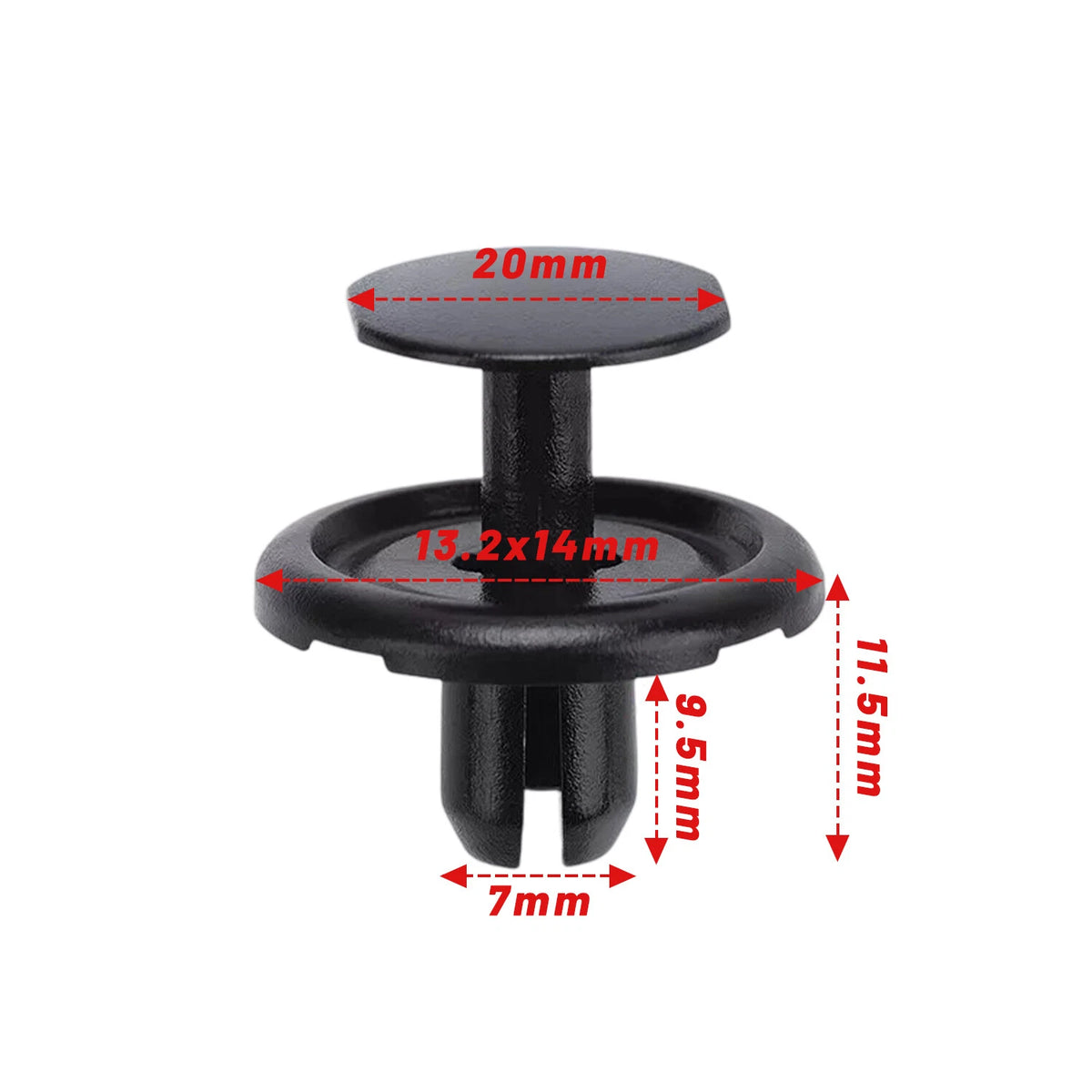 Set of 30 Outside Push Type Retaining Clips for Toyota Avalon (2013–2015) 9046707214, 90467-07214, 963-134D