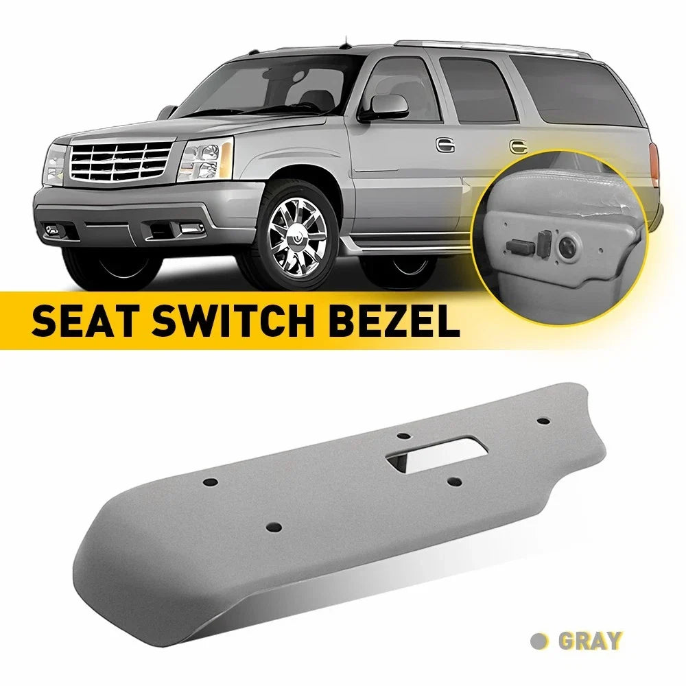 Gray Power Seat Switch Bezel Trim Panel for GMC Chevy 2002-2020