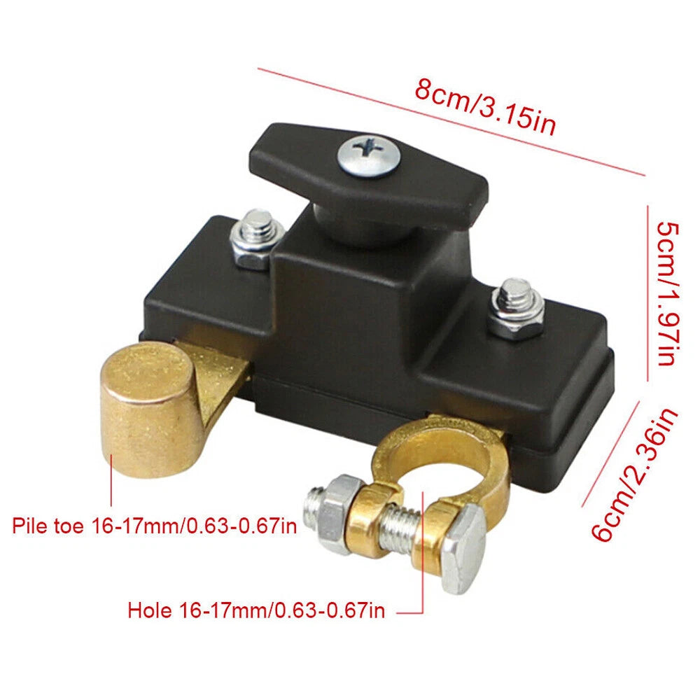 Car Battery Disconnect Isolator Cut Off Switch 12/24V Universal