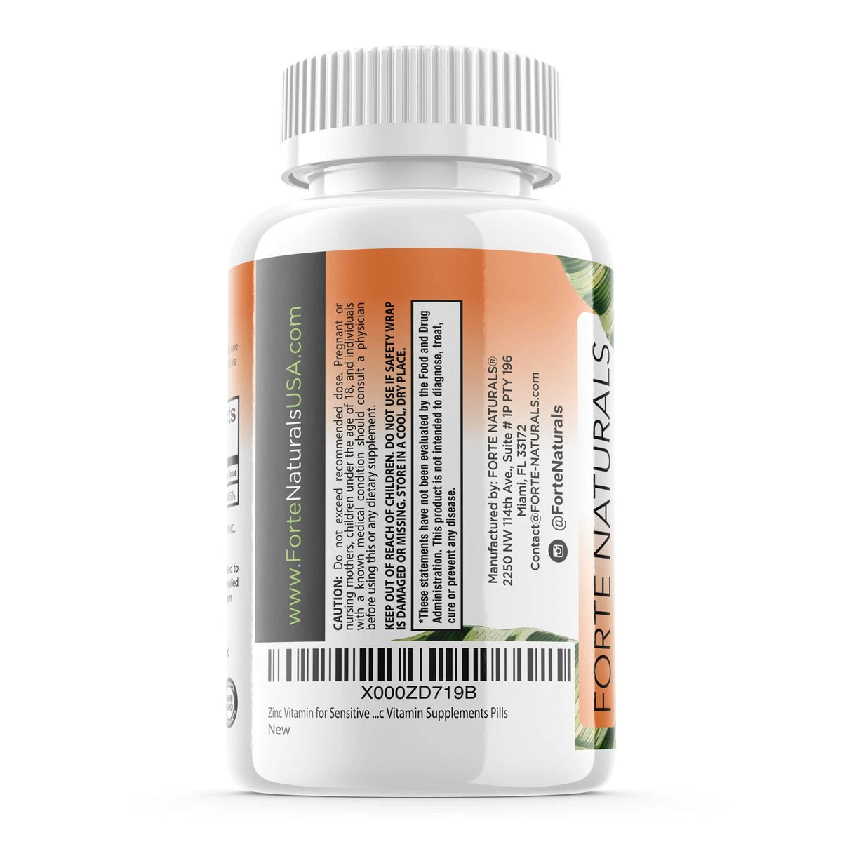 Zinc 50mg Tablets (100 Count) for Immune Support