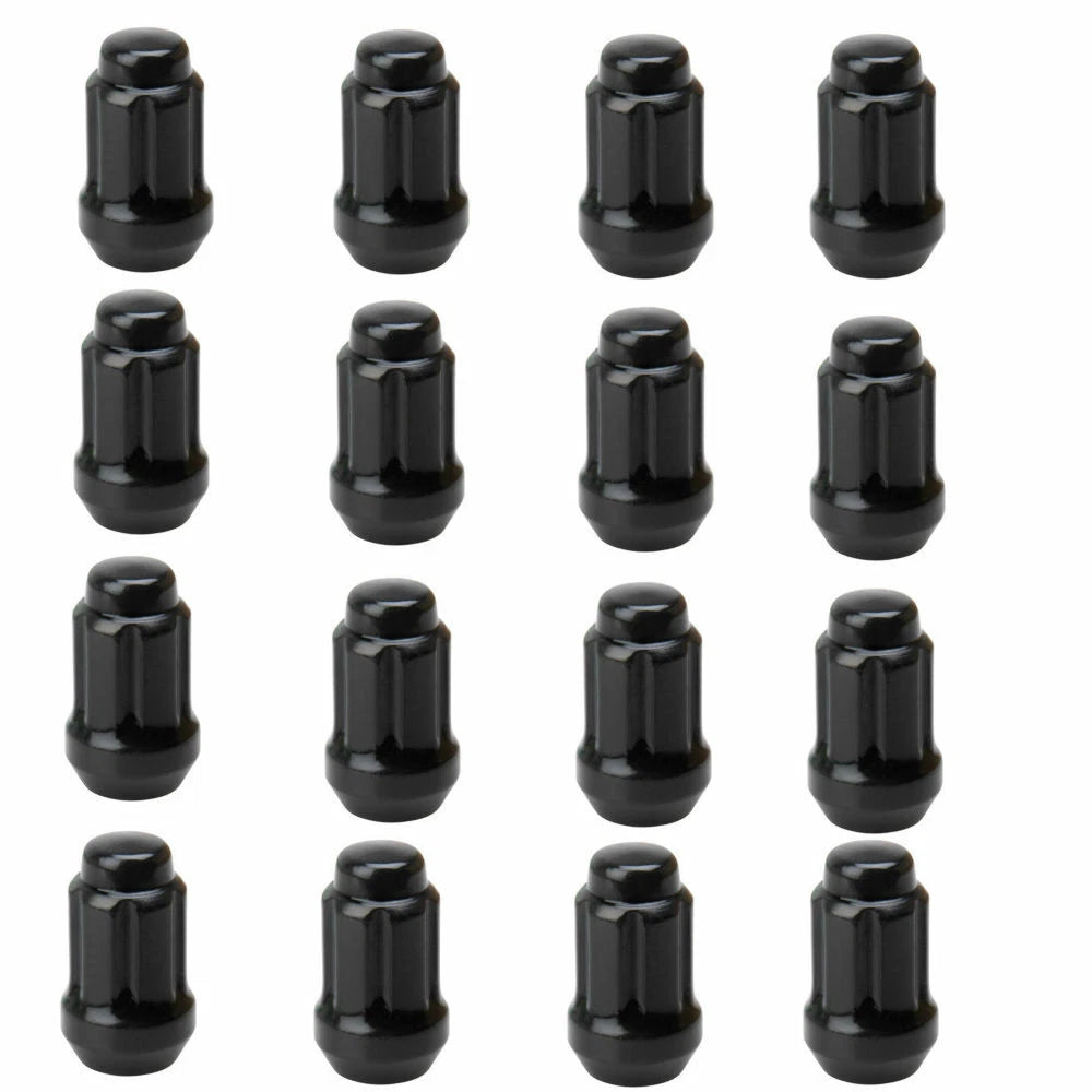 16X Tusk Tapered Spline Drive Lug Nut 12mm x 1.25mm Black for Universal