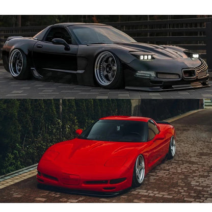 Front Bumper Lip Splitter Kit for Chevrolet Corvette C5 (1997–2004) ZR1 Style