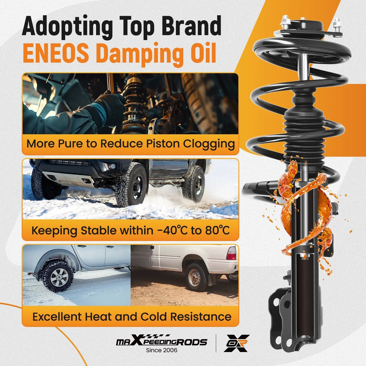 Rear Shock Assembly and Front Struts for Mitsubishi Lancer (2008–2010)