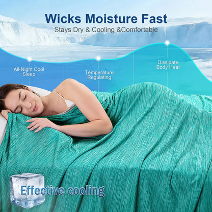 Cooling Blanket King Size (90"x108") Double Sided Summer Cooling Blanket