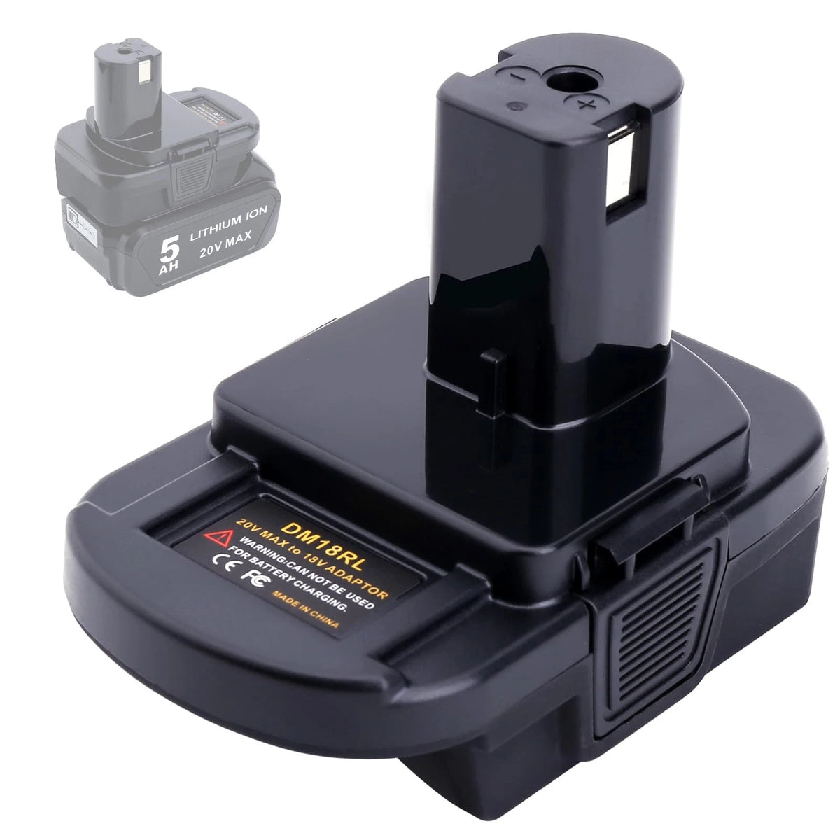 DM18RL Adapter for Ryobi 18V Tools (Compatible)