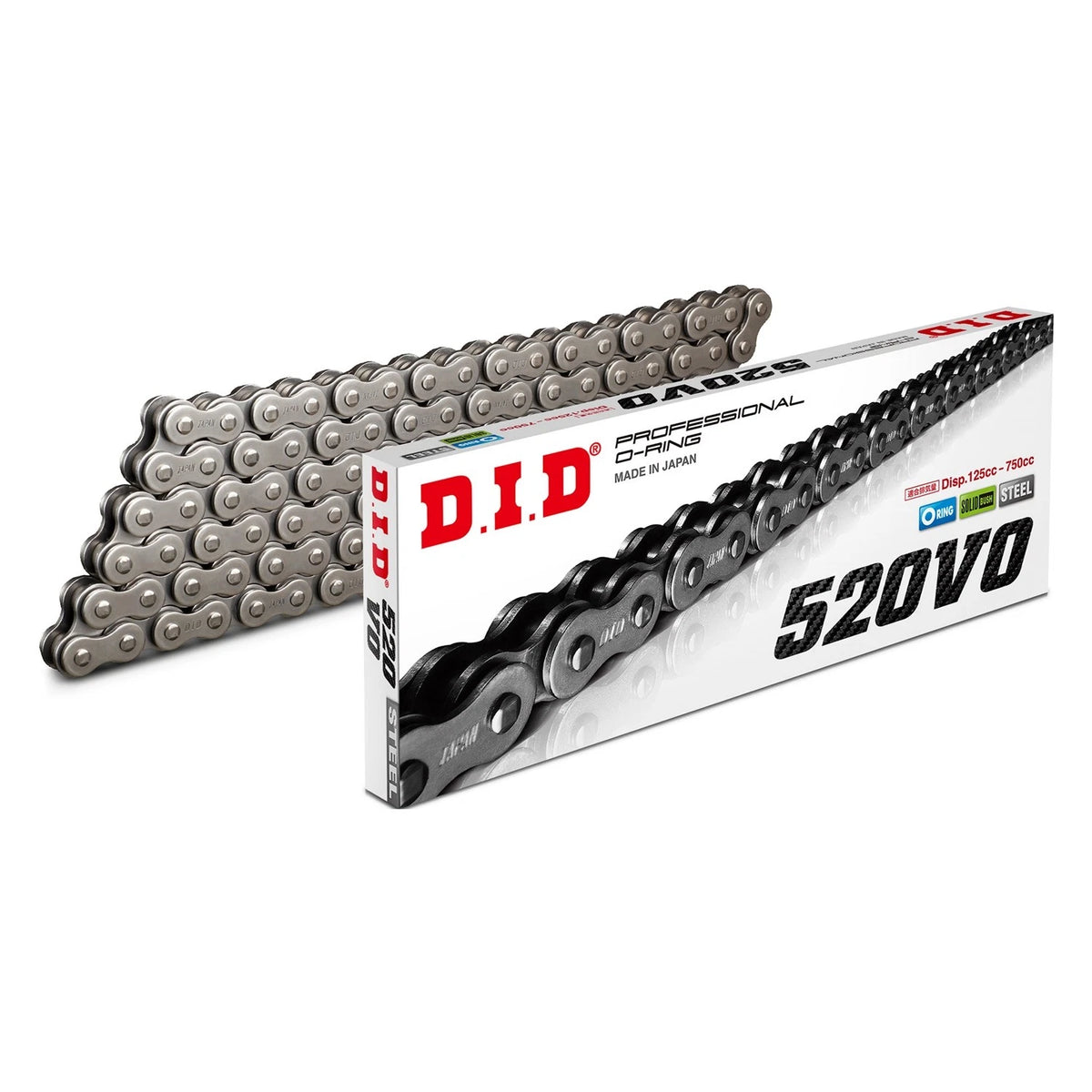D.I.D 520VO O'ring Chain for Road & Off-Road (520VOX100FB)