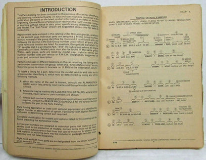 Chassis Body Parts Book for Pontiac Firebird Trans Am LeMans Ventura (1976–1977)