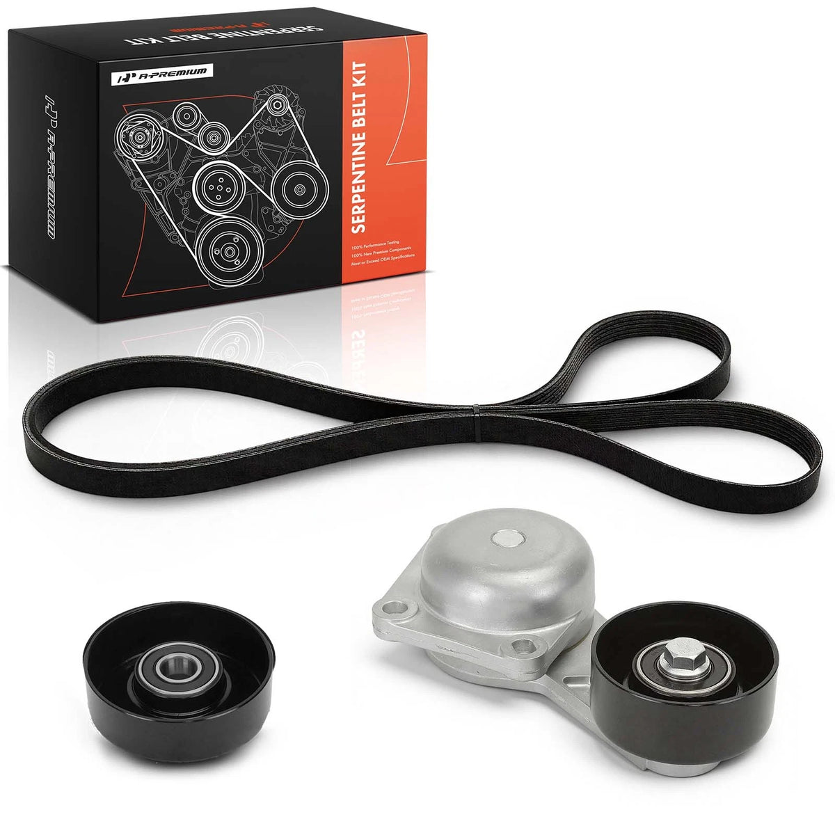 3X Serpentine Belt Drive Component Kit for Ford E-350 E-450 Super Duty