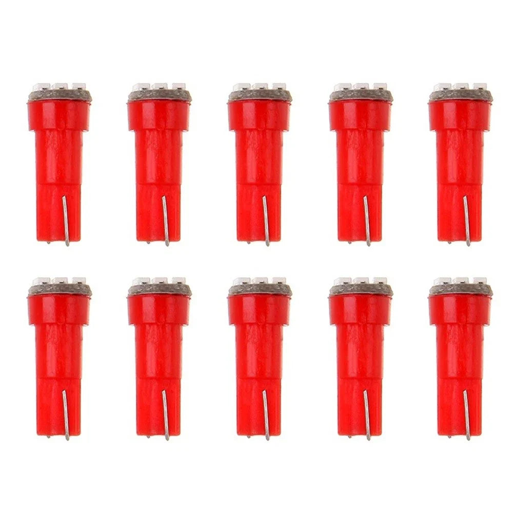 10x T5 3-3014SMD LED Light Bulbs for Dashboard Panel Chevy