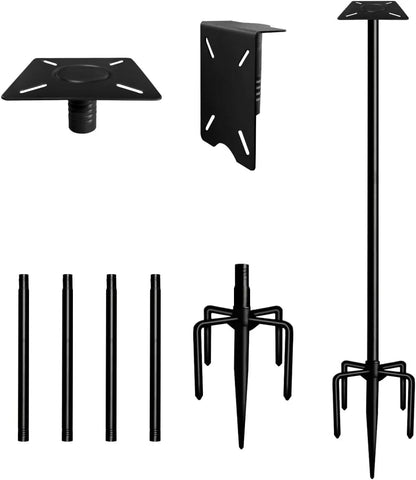 75 Inch Adjustable Bird Feeder Pole for Outdoor Use (Weatherproof, Rust Resistant)